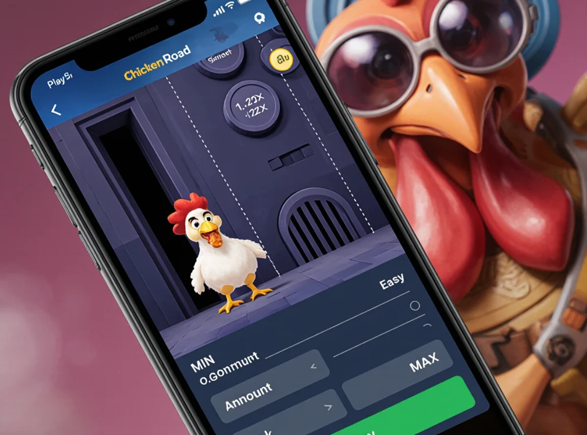 Chicken Road mobil ve masaüstü uygulama konsepti