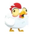 Chicken Road neon logo simgesi